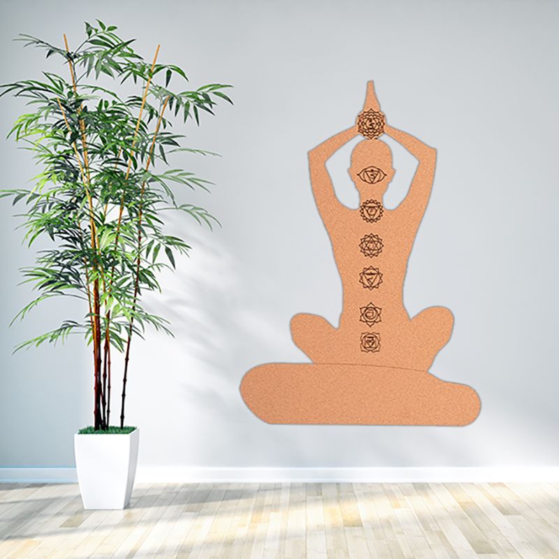 Nástěnka jogín na kameni