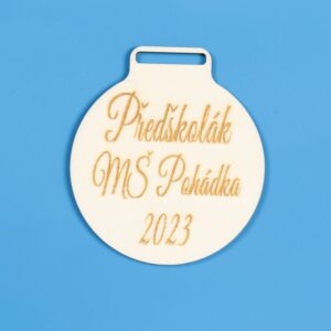 medaile gravírovaný text